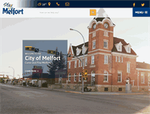 Tablet Screenshot of cityofmelfort.ca